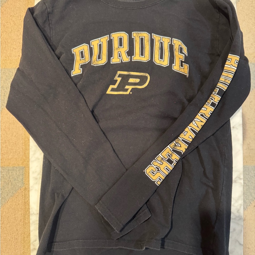 Purdue Long Sleeve Black Shirt